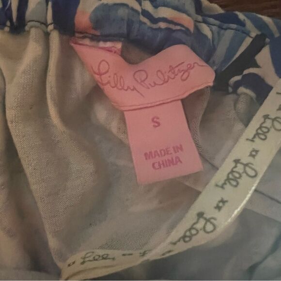 Lily Pulitzer Blue Tube Top Strapless Jumper Sz S - Picture 5 of 5